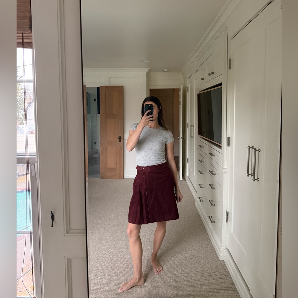 Helen Cord Kilt Skirt